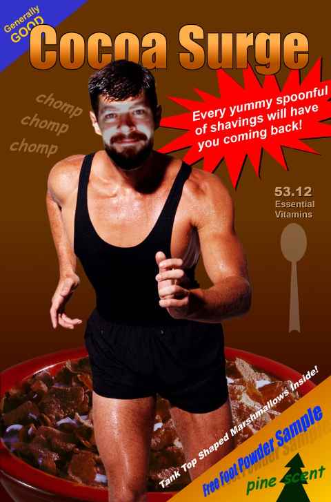 Cuyahoga Jones on cereal box
