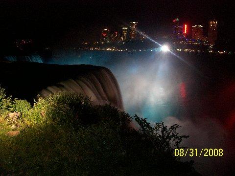 American Falls at 

night