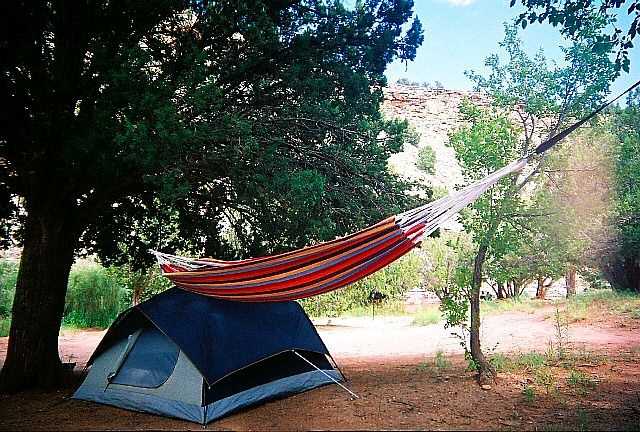 Tent and hammock